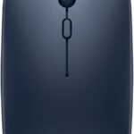 Silent Wireless Mouse for Laptop, Slim Portable Computer Mouse with Quiet Click, 2.4G USB Receiver, Smooth Scroll Wheel, Ergonomic Compact Mouse for PC, Mac