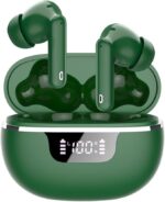 Wireless Earbuds, Bluetooth 5.4 Headphones HiFi Stereo, In-Ear Earphones | 50H Playtime Deep Bass, 4 ENC Noise Cancelling Mics for Clear Calls, IP7 Waterproof with LED Display & Fast Charging
