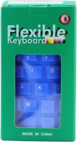 Foldable Silicone Wired Silent Keyboard, 85-Key Portable Soft Rubber Lightweight Waterproof USB Rollup Keyboard with 4.53ft for Laptop PC Computer Travel Office Home (Blue) - Image 8