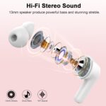 Wireless Earbuds, Bluetooth 5.4 Headphones, 50H Playtime in Ear Earphones | with 4 ENC Noise Cancelling Mics, IP7 Waterproof in Ear Earphones, LED Display Fast Charging Case, HiFi Stereo Deep Bass - Image 4