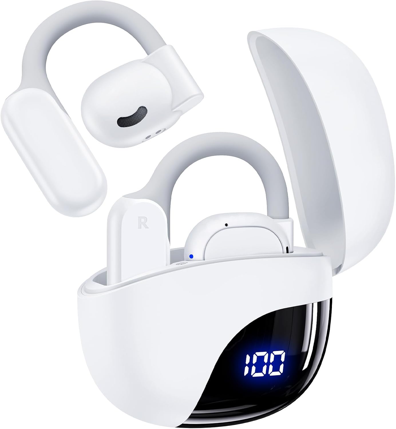 61QjvI4QZAL._AC_SL1500_ Wireless Bluetooth Headphones 80Hrs Playtime Ear Buds with Earhooks K09 - Image 1