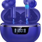 Wireless Earbuds, Bluetooth 5.4 Headphones 50H Playtime Ear Buds Earphones | IP7 Waterproof with 4 ENC Mics, HiFi Deep Bass, LED Display Fast Charging, 2026 in-Ear Headphones for Sports & Outdoor