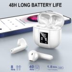 Wireless Earbuds, Bluetooth 5.4 Headphones, 50H Playtime in Ear Earphones | HiFi Stereo, 4 ENC Noise Cancelling Mics, LED Display, mini Fast Charging Case, Deep Bass, IP7 Waterproof for Android iOS - Image 3