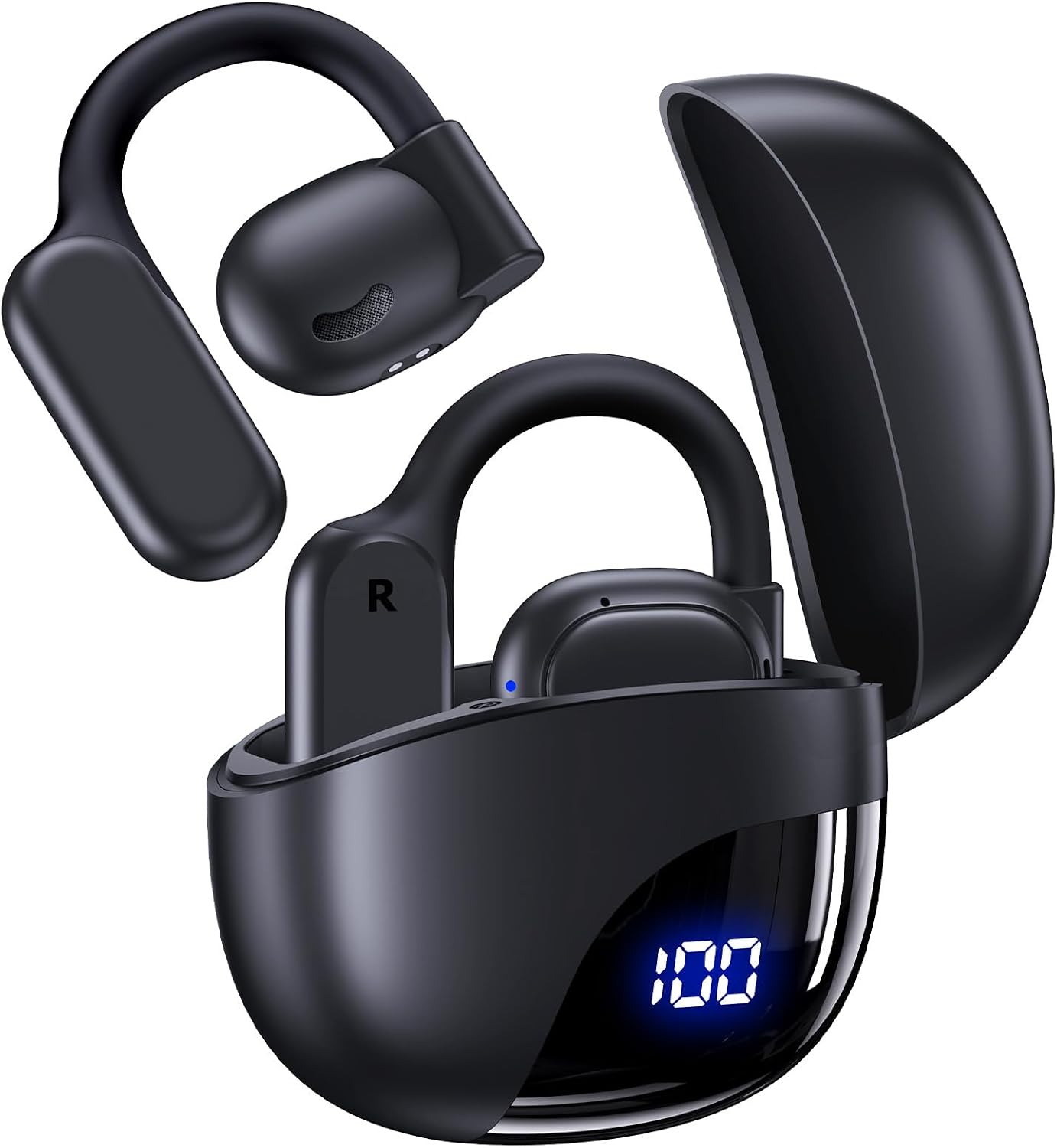 61bRNZXRZJL._AC_SL1500_ Open Ear Headphones 80H Playtime Black - Image 1
