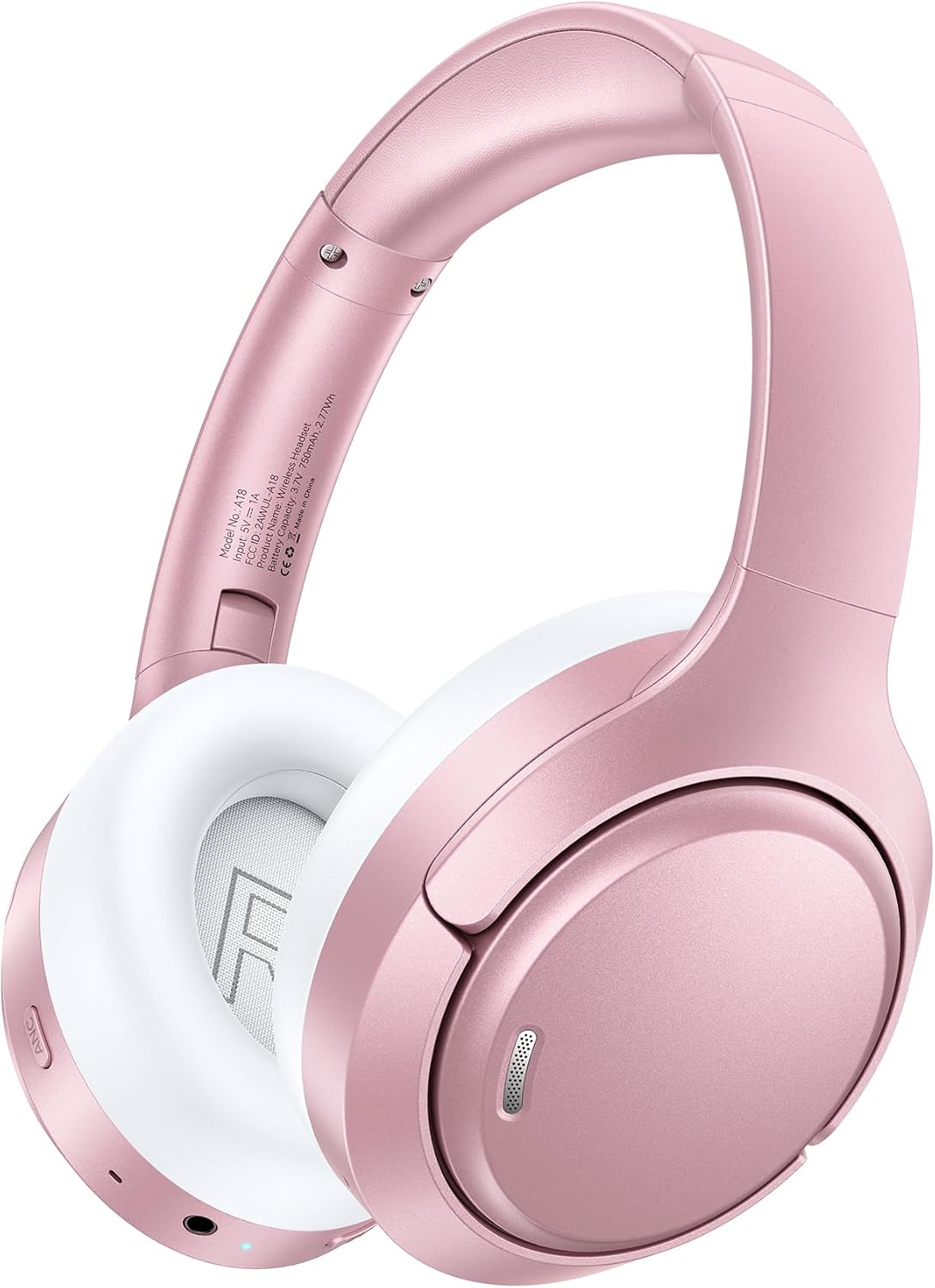 61bofiRTHbL._AC_SL1500_ Active Noise Cancelling Headphones 120H Long Playtime, 6 ENC Mic, Wireless Over-Ear Bluetooth 6.0 Headphones, Hi-Res Audio, Memory Foam Earcup, Transparency Mode ANC Headphone for Travel Office - Image 1