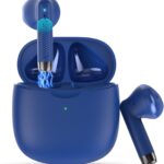 Wireless Earbuds, Bluetooth 5.4 Earbuds Stereo Bass, Bluetooth Headphones | in Ear Noise Cancelling Mic, Earphones IP7 Waterproof Sports, 32H Playtime USB C Charging Case Blue Ear Buds for Android iOS