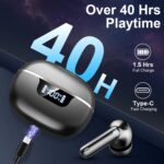 Wireless Earbuds, 2026 Bluetooth 5.4 Headphones HiFi Stereo 50H In Ear Buds | HiFi Stereo, Deep Bass with ENC Noise Cancelling Mics, IP7 Waterproof Wireless Earphones with LED Display, Fast Charging Case - Image 4