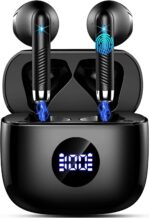 Wireless Earbuds, Bluetooth 5.4 Ear Buds, 32 EQs via App, 6D Bass Stereo | 4 ENC Noise Cancelling Mic, HiFi Stereo, 62 White Noise, Sleep/Game Mode, 40H Playback, IP7 Waterproof Sport, for Android iOS