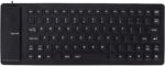 Generic Silicone Keyboard Lightweight Portable Silent Comfortable USB Wired for PC, and (Black), Genericm2kbvnc0oq-13