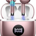 Wireless Earbuds, Bluetooth Headphones 5.4, HiFi Stereo, in-Ear Ear buds | 6D Bass Stereo, 4 ENC Noise Cancelling Mics, 40H Playtime Sport Earbuds, Charging Case, IP7 Waterproof Earphones, LED Display