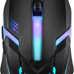 RGB Gaming Mouse Wired, USB Optical Computer Mouse with Ergonomic Design, Adjustable DPI, LED Lighting, Comfortable Grip for PC Laptop Desktop Gamer