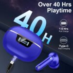 Wireless Earbuds, Bluetooth 5.4 Headphones 50H Playtime Ear Buds Earphones | IP7 Waterproof with 4 ENC Mics, HiFi Deep Bass, LED Display Fast Charging, 2026 in-Ear Headphones for Sports & Outdoor - Image 5