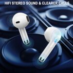 Wireless Earbuds, Bluetooth 5.4 Ear Buds, LED Power Display, 6D Bass Stereo | 4 ENC Noise Cancelling Mic, HiFi Stereo, In-Ear Headphones, 40H Playback Mini Case, IP7 Waterproof Sports, for Android iOS - Image 6