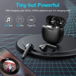 Wireless Earbuds, Bluetooth 5.4 Earbuds Stereo Bass, Bluetooth Headphones | in Ear Noise Cancelling Mic, Sports Earphones IP7 Waterproof, 32H Playtime USB C Mini Charging Case Ear Buds for Android iOS - Image 7