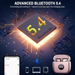 Wireless Earbuds, Bluetooth 5.4 Ear Buds, LED Power Display, 6D Bass Stereo | 4 ENC Noise Cancelling Mic, HiFi Stereo, In-Ear Headphones, 40H Playback Mini Case, IP7 Waterproof Sports, for Android iOS - Image 3