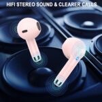Wireless Bluetooth 5.4 Earbuds, 6D Stereo Ear Buds, LED Power Display | Bluetooth Earbuds in-Ear Noise Cancelling Mic, 40H Playback, Mini Case, IP7 Waterproof Sports Earphones, for Android iOS - Image 4