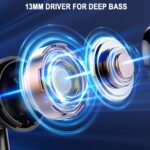 Wireless Earbuds, Bluetooth 5.4 Ear Buds LED Power Display Headphones Bass Stereo, Bluetooth Earbuds in-Ear Noise Cancelling Mic, 40H Playback Mini Case IP7 Waterproof Sports Earphones for Android iOS - Image 4