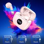 Wireless Bluetooth 5.4 Earbuds, 6D Stereo Ear Buds, LED Power Display | Bluetooth Earbuds in-Ear Noise Cancelling Mic, 40H Playback, Mini Case, IP7 Waterproof Sports Earphones, for Android iOS - Image 5