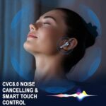 Wireless Earbuds, Bluetooth 5.4 Ear Buds, LED Power Display, 6D Bass Stereo | 4 ENC Noise Cancelling Mic, HiFi Stereo, In-Ear Headphones, 40H Playback Mini Case, IP7 Waterproof Sports, for Android iOS - Image 2