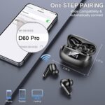 Wireless Bluetooth 5.4 Earbuds, 6D Stereo Ear Buds, LED Power Display | in-Ear Noise Cancelling Mic, 40H Playback, Mini Case, IP7 Waterproof Sports Earphones, for Android iOS - Image 4