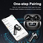 Wireless Earbuds, 2026 Bluetooth 5.4 Headphones HiFi Stereo 50H In Ear Buds | HiFi Stereo, Deep Bass with ENC Noise Cancelling Mics, IP7 Waterproof Wireless Earphones with LED Display, Fast Charging Case - Image 5