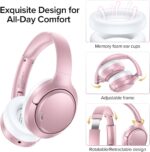 Active Noise Cancelling Headphones 120H Long Playtime, 6 ENC Mic, Wireless Over-Ear Bluetooth 6.0 Headphones, Hi-Res Audio, Memory Foam Earcup, Transparency Mode ANC Headphone for Travel Office - Image 6
