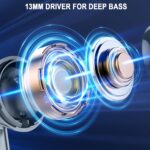 Wireless Earbuds, Bluetooth 5.4 Ear Buds, LED Power Display, 6D Bass Stereo | 4 ENC Noise Cancelling Mic, HiFi Stereo, In-Ear Headphones, 40H Playback Mini Case, IP7 Waterproof Sports, for Android iOS - Image 4