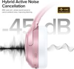 Active Noise Cancelling Headphones 120H Long Playtime, 6 ENC Mic, Wireless Over-Ear Bluetooth 6.0 Headphones, Hi-Res Audio, Memory Foam Earcup, Transparency Mode ANC Headphone for Travel Office - Image 2