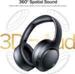 Active Noise Cancelling Bluetooth 6.0 Headphones 120H Long Playtime, 6 ENC Mic, Over Ear Headphones Wireless, Hi-Res Audio, Memory Foam Earcup, Transparency Mode ANC Headphone for Travel Office - Image 3