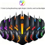 Gaming Mouse, Wired Mouse with LED Lights, 7-Color Adjustable - Image 3