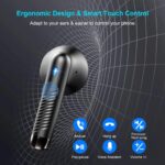 Wireless Earbuds, Bluetooth 5.4 Earbuds Stereo Bass, Bluetooth Headphones in Ear Noise Cancelling Mic, Earphones IP7 Waterproof Sports, 32H Playtime USB C Mini Charging Case Ear Buds for Android iOS - Image 6