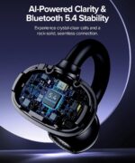 AI Translation Earbuds Real Time 164 Languages AI Translator Earbuds Audifonos Traductores Inglés Español Wireless Earbud Translating Ear Buds Bluetooth Headphones for Travel Business Learning Black - Image 4