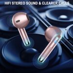 Wireless Earbuds, Bluetooth 5.4 Ear Buds, LED Power Display, 6D Bass Stereo | 4 ENC Noise Cancelling Mic, HiFi Stereo, In-Ear Headphones, 40H Playback Mini Case, IP7 Waterproof Sports, for Android iOS - Image 6