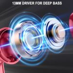 Wireless Earbuds, Bluetooth Headphone 5.4, LED Power Display Ear Buds | Bass Stereo, Bluetooth Earbuds, in-Ear Noise Cancelling Mic, Playback Mini Case, IP7 Waterproof Sport Earphones, Android iOS - Image 5