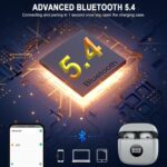 Wireless Earbuds, Bluetooth 5.4 Ear Buds, LED Power Display, 6D Bass Stereo | 4 ENC Noise Cancelling Mic, HiFi Stereo, In-Ear Headphones, 40H Playback Mini Case, IP7 Waterproof Sports, for Android iOS - Image 3