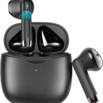 Wireless Earbuds, Bluetooth 5.4 Earbuds Stereo Bass, Bluetooth Headphones in Ear Noise Cancelling Mic, Earphones IP7 Waterproof Sports, 32H Playtime USB C Mini Charging Case Ear Buds for Android iOS
