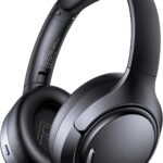 Active Noise Cancelling Bluetooth 6.0 Headphones 120H Long Playtime, 6 ENC Mic, Over Ear Headphones Wireless, Hi-Res Audio, Memory Foam Earcup, Transparency Mode ANC Headphone for Travel Office