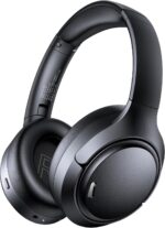 Active Noise Cancelling Bluetooth 6.0 Headphones 120H Long Playtime, 6 ENC Mic, Over Ear Headphones Wireless, Hi-Res Audio, Memory Foam Earcup, Transparency Mode ANC Headphone for Travel Office