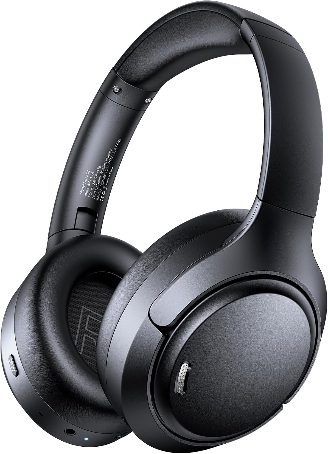 71fRCY09juL._AC_SL1500_ Active Noise Cancelling Bluetooth 6.0 Headphones 120H Long Playtime, 6 ENC Mic, Over Ear Headphones Wireless, Hi-Res Audio, Memory Foam Earcup, Transparency Mode ANC Headphone for Travel Office - Image 1