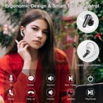 Wireless Bluetooth 5.4 Earbuds, 6D Stereo Ear Buds, LED Power Display | in-Ear Noise Cancelling Mic, 40H Playback, Mini Case, IP7 Waterproof Sports Earphones, for Android iOS - Image 7