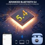 Wireless Earbuds, Bluetooth 5.4 Ear Buds, LED Power Display, 6D Bass Stereo | 4 ENC Noise Cancelling Mic, HiFi Stereo, In-Ear Headphones, 40H Playback Mini Case, IP7 Waterproof Sports, for Android iOS - Image 3