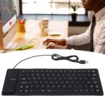 Generic Silicone Keyboard Lightweight Portable Silent Comfortable USB Wired for PC, and (Black), Genericm2kbvnc0oq-13 - Image 8
