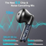 Wireless Earbuds, Bluetooth 5.4 Earbuds Stereo Bass, Bluetooth Headphones in Ear Noise Cancelling Mic, Earphones IP7 Waterproof Sports, 32H Playtime USB C Mini Charging Case Ear Buds for Android iOS - Image 2