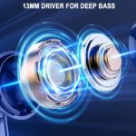 Wireless Earbuds, Bluetooth 5.4 Headphones, LED Power Display, Bass Stereo | Ear Buds, Bluetooth Earbuds, in-Ear Noise Cancelling Mic, 40H Playback Mini Case, IP7 Waterproof Sport Earphones, Android iOS - Image 4