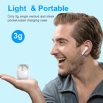 Wireless Earbuds, Bluetooth 5.4 Headphones in Ear with 4 Noise Cancelling Mic, Earbuds Stereo Bass, IP7 Waterproof Sports Wireless Earphones, 32H Playtime USB C Charging Buds White for Android iOS - Image 4