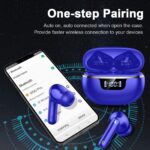 Wireless Earbuds, Bluetooth 5.4 Headphones 50H Playtime Ear Buds Earphones | IP7 Waterproof with 4 ENC Mics, HiFi Deep Bass, LED Display Fast Charging, 2026 in-Ear Headphones for Sports & Outdoor - Image 6