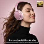 Active Noise Cancelling Headphones 120H Long Playtime, 6 ENC Mic, Wireless Over-Ear Bluetooth 6.0 Headphones, Hi-Res Audio, Memory Foam Earcup, Transparency Mode ANC Headphone for Travel Office - Image 7