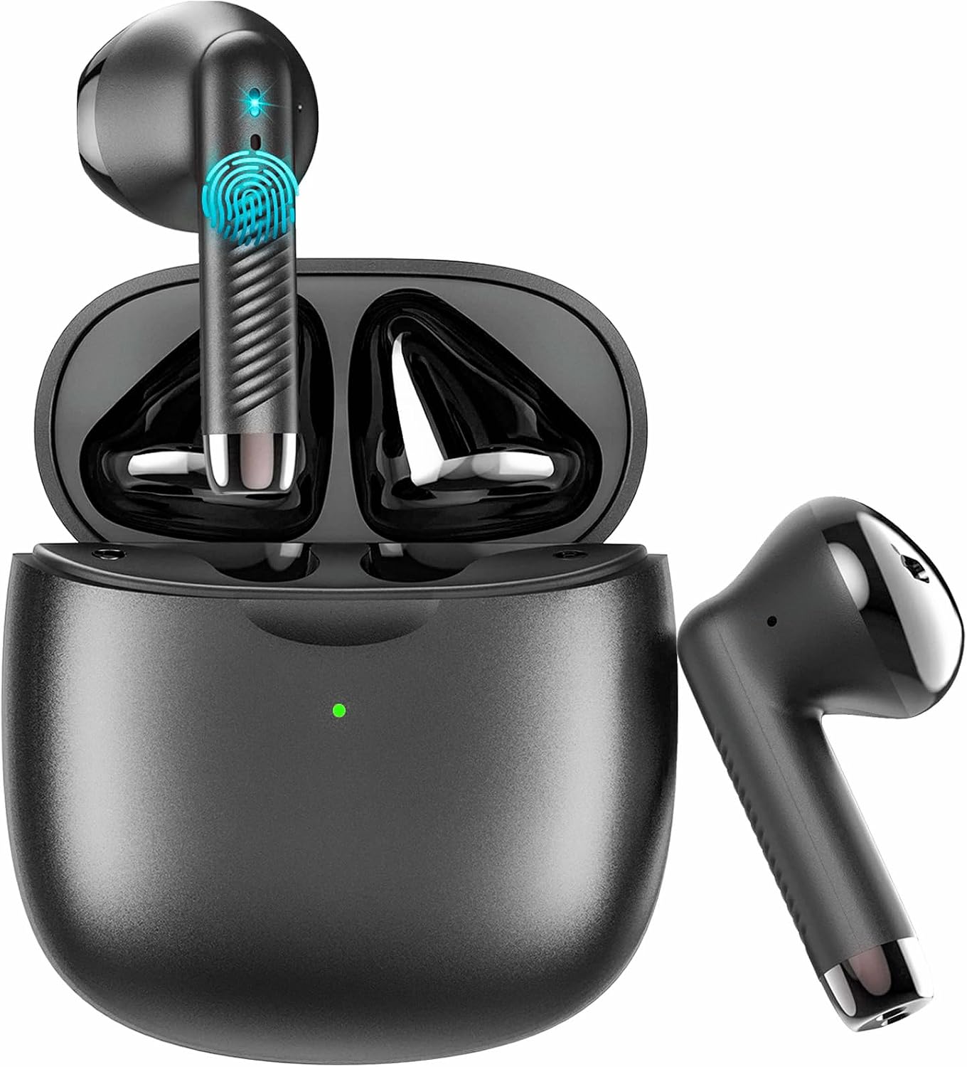 71z0iJAwPpL._AC_SL1500_ Wireless Earbuds, Bluetooth 5.4 Earbuds Stereo Bass, Bluetooth Headphones | in Ear Noise Cancelling Mic, Sports Earphones IP7 Waterproof, 32H Playtime USB C Mini Charging Case Ear Buds for Android iOS - Image 1